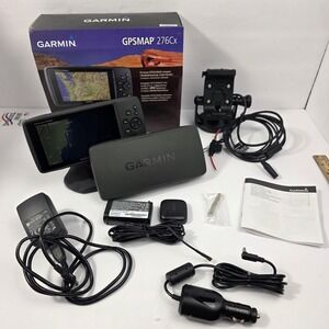 Garmin GPSMAP 276Cx All Terrain Marine GPS Bundle 2 Mounts 2 Batteries Antenna